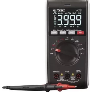 VOLTCRAFT VC151 Multímetro digital de mano CAT III 600 V visualización (cuentas): 4000 (VC-12232385)
