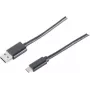Cable USB S/CONN 14-10005 USB 2.0 1 m USB A USB C negro