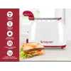 Tostadora Beper P101TOS100 2 rebanadas diseño compacto, carcasa de acero inoxidable, tostado regulable