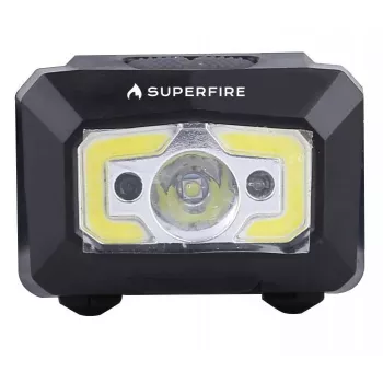Linterna frontal Superfire X30, 340 lm, USB, 5 modos, 130 m