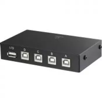 Conmutador USB Renkforce RF-4106952 – 4 puertos USB 2.0, negro