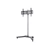 EDBAK TR51c-B carro para pantallas planas de 37–60 pulgadas, VESA hasta 600x400, altura regulable, carga máx. 80 kg, negro