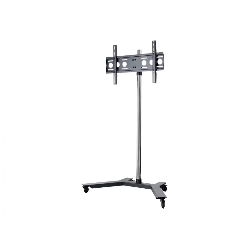 EDBAK TR51c-B carro para pantallas planas de 37–60 pulgadas, VESA hasta 600x400, altura regulable, carga máx. 80 kg, negro