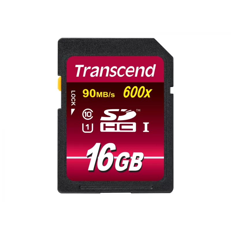 Memoria flash Transcend 16GB SDHC Class 10 UHS-I 600x TS16GSDHC10U1