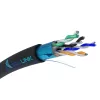 Cable de red Extralink par trenzado CAT5E FTP exterior 305m negro