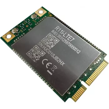 Tarjeta módem MiniPCI-e LTE MikroTik R11E-LTE7 — bandas internacionales, hasta 300 Mbit/s, LTE Cat7