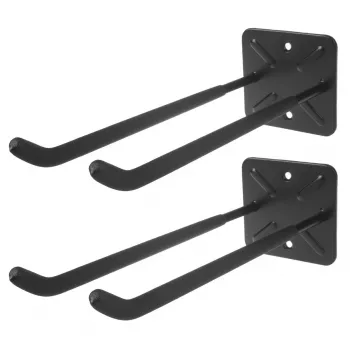 Set de doble gancho de pared MACLEAN MC-436 – estructura robusta de acero, para herramientas y almacenamiento