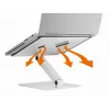 Soporte pasivo Durable 505023 para portátil plateado para interiores