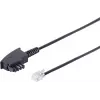 Cable S/CONN TAE-F/RJ-11 3 m transparente negro