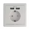 Toma de corriente CEE 7/3 + USB DeLOCK 11471