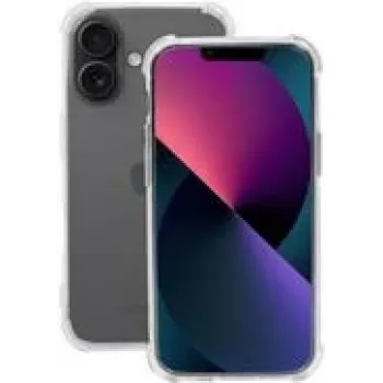 Mobilis R Series para iPhone 16 - Transparente - Funda blanda (057033) Protector de pantalla de cristal templado