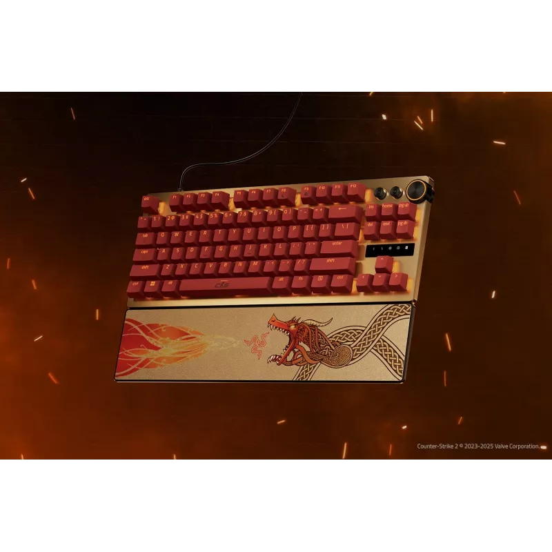 Razer Huntsman V3 Pro Tenkeyless | teclado gaming | con cable | US | Counter-Strike 2 Edition | USB Type-C | Razer Analog Optical Switch Gen-2