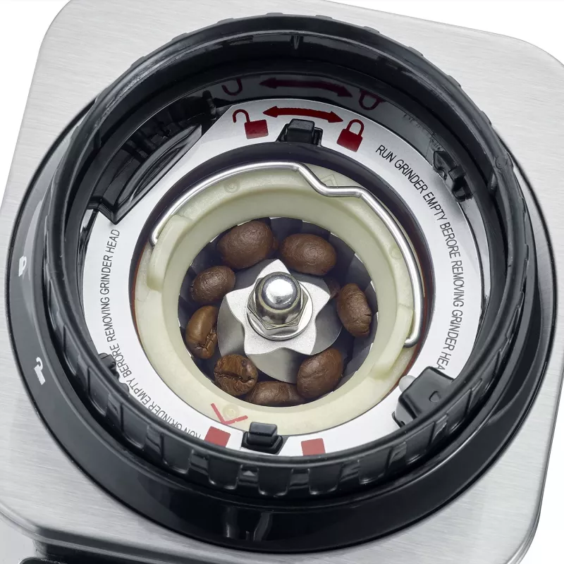 Caso Molinillo de café | Barista Chef acero inoxidable | 150 W | Capacidad de granos de café 250 g | Número de tazas 12 uds. | Acero inoxidable