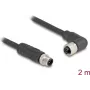 Cable de sensor/actuador DeLOCK 80524 2 m RST M12 negro