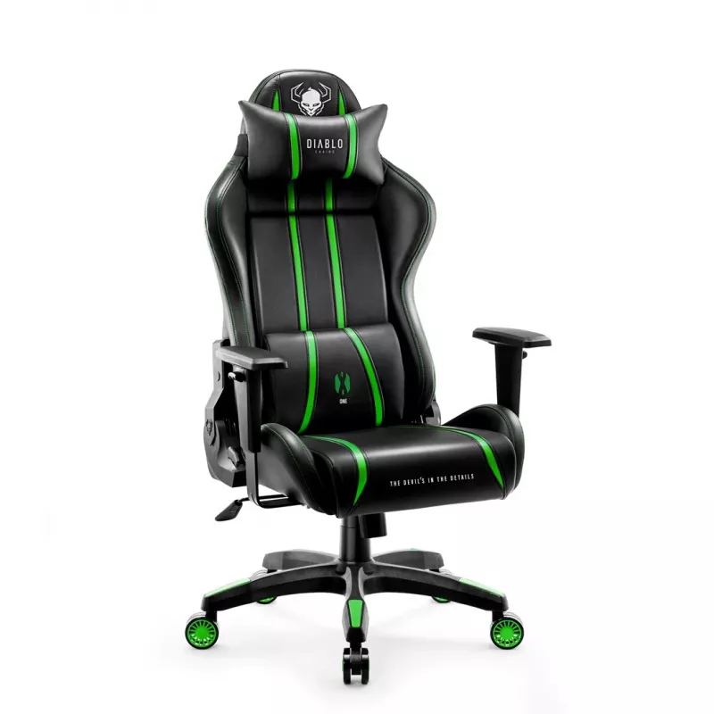 Silla gaming Diablo X-One 2.0 Normal Size negra, verde