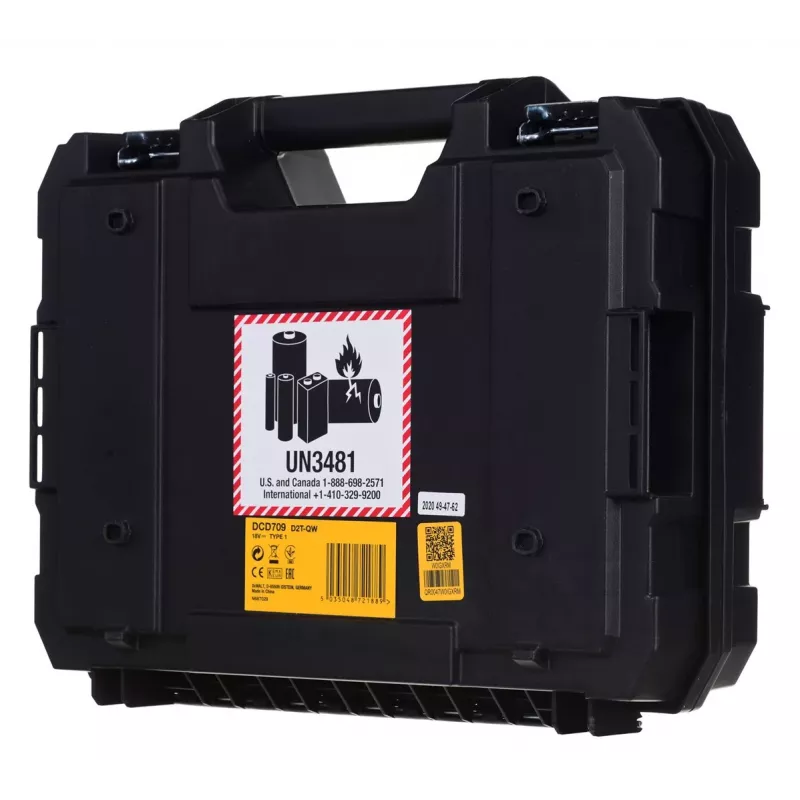 Atornillador de impacto Dewalt DCD709D2T con batería y cargador