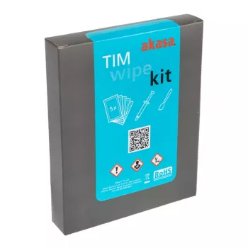 Kit de limpieza Akasa TIM toallitas + pasta térmica
