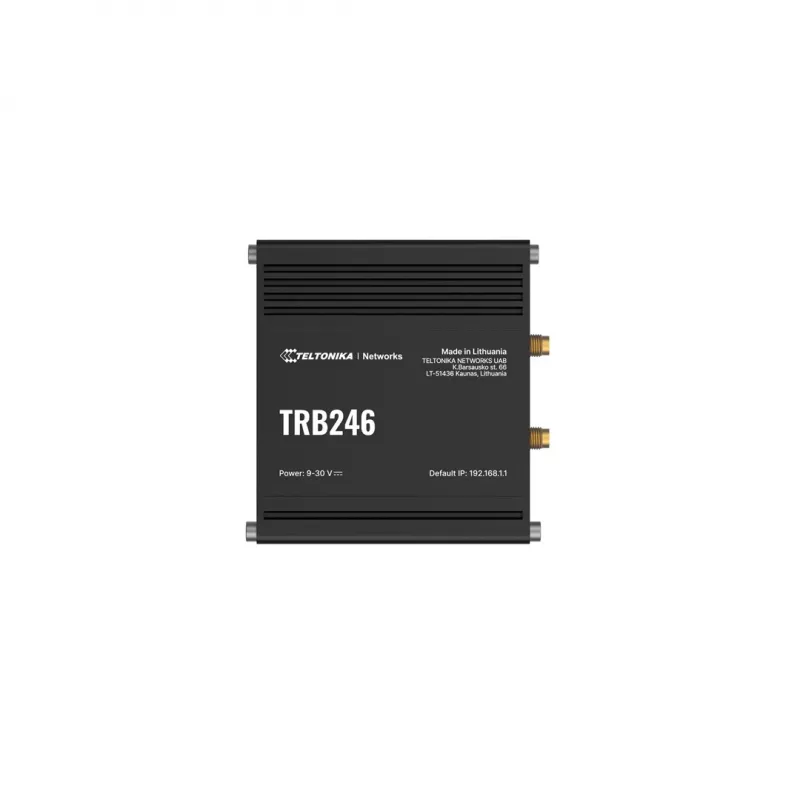 Router industrial Teltonika, puerta de enlace IoT LTE TRB246 Cat 4, 1x RJ45 100Mb/s, IP30