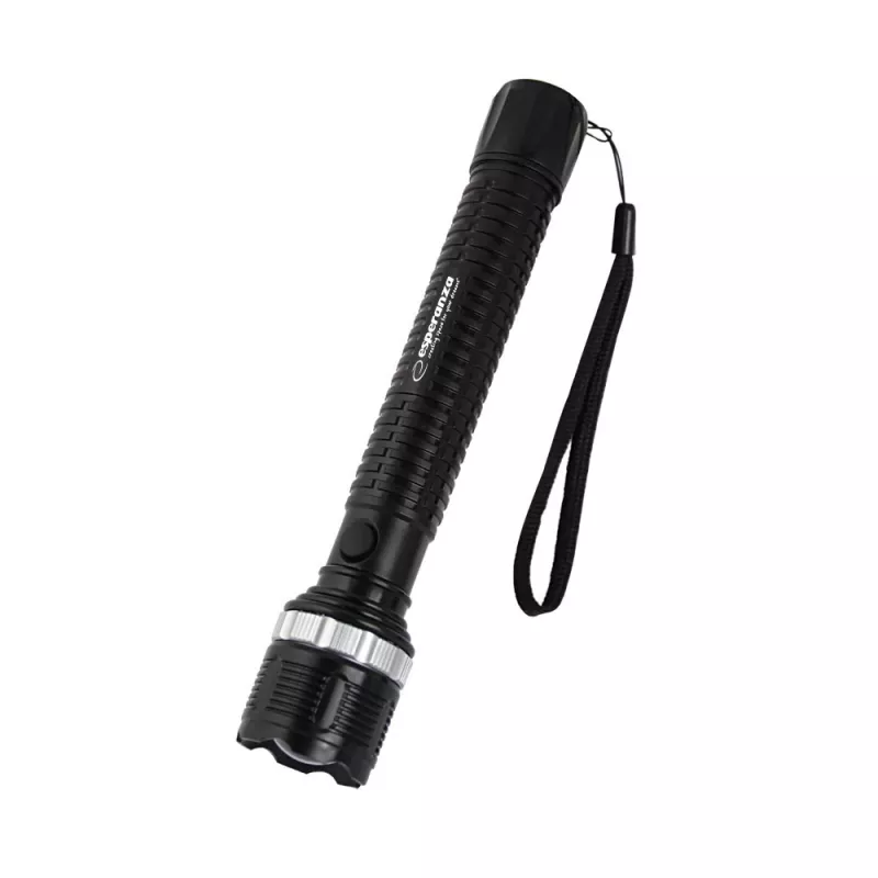 Linterna de mano Esperanza Epione XL LED 1.2W 100 lm 100 m negra, a pilas R20 (3)