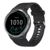 Correa de silicona FIXED para Garmin QuickFit 20 mm, negra