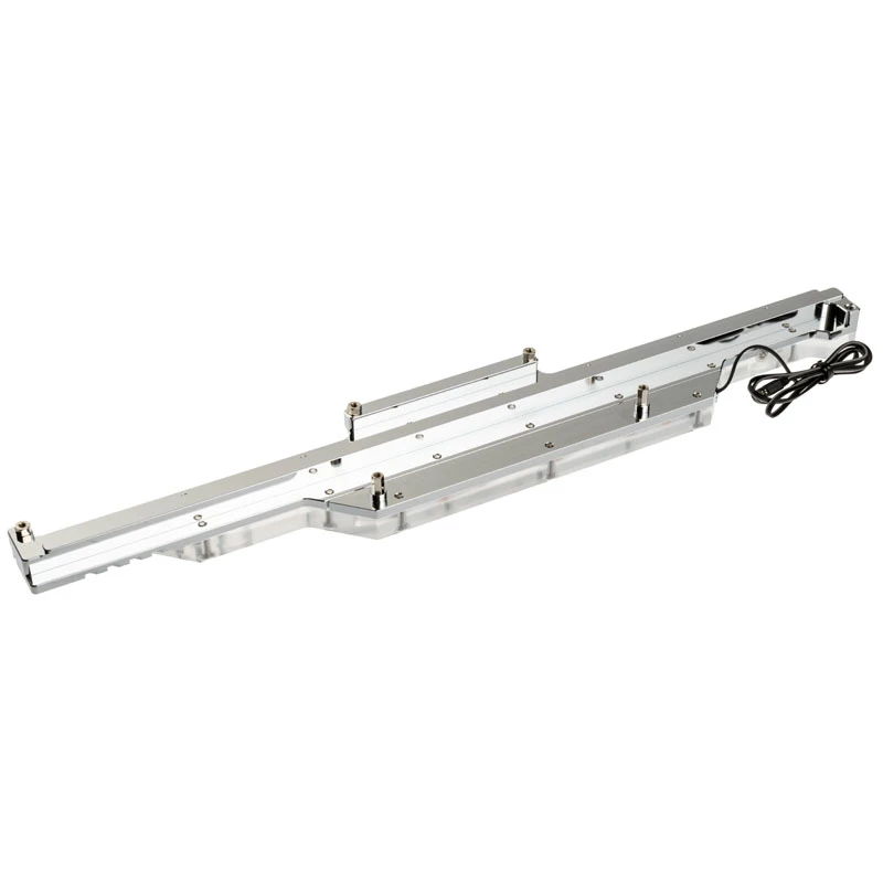 Bloque de agua BitsPower BP-MSASDE — acrílico y cobre, transparente, incluye almohadillas térmicas y tornillos de montaje