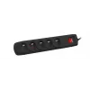 Protector de sobretensión NATEC NSP-1713 negro 5 tomas de CA 1,5 m