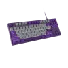 Teclado gaming NATEC Fury Kanabo K2 US retroiluminado blanco mecánico gris-lila