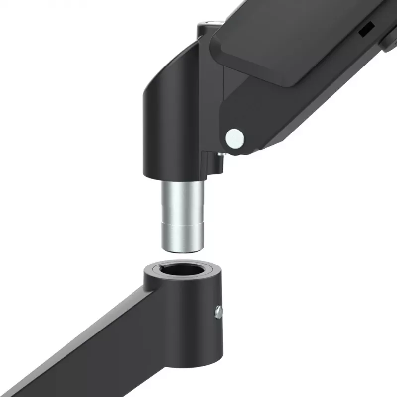 Soporte Maclean para 2 monitores, resorte de gas, 17-32, 2-10 kg, negro, MC-134