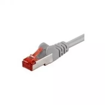 Wentronic Goobay Cable de red CAT 6, S/FTP (PiMF), gris, 3 m - LSZH libre de halógenos, cobre (50888)