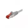 Wentronic Goobay Cable de red CAT 6, S/FTP (PiMF), gris, 3 m - LSZH libre de halógenos, cobre (50888)