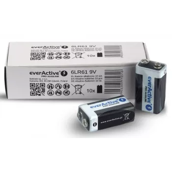 Pila alcalina EverActive Pro Alkaline 6LR61 9V