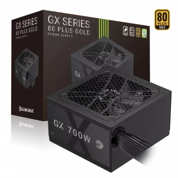 Fuente de alimentación Gamemax, 80 PLUS, Gold | GX 700G | 700 W | no modular