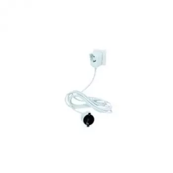 REV - Regleta eléctrica - CEE 7/4 (SCHUKO) (M) - CEE 7/4 (SCHUKO) (H) - 5,0 m - Blanco (0016150114)
