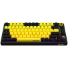 Teclado gaming mecánico inalámbrico LORGAR KBP7075W — Negro/Amarillo, distribución EN