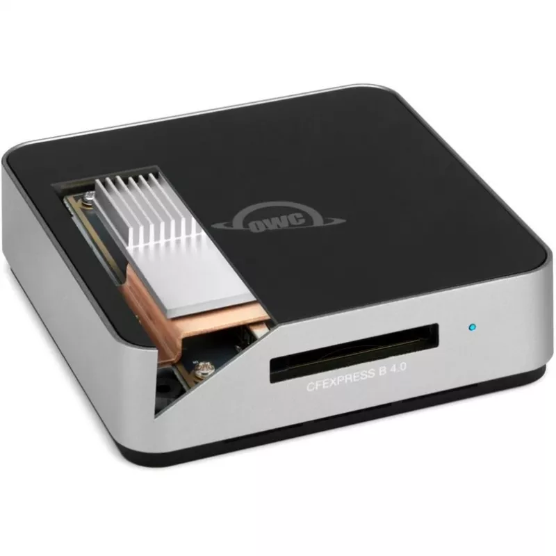Lector de tarjetas OWC OWCTCCFXB4RDR – USB 3.2 Gen 2 Type-C, CFexpress/SD/SDXC, negro, 8256 Mbit/s