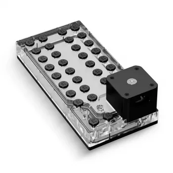 Placa distribuidora de bomba EK Water Blocks EK-QuantumX Loophole D5 PWM Negro Plexiglás