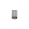 Adaptador de cable de vídeo Lanberg AD-HD-DP-01 HDMI Type-A DisplayPort Plata