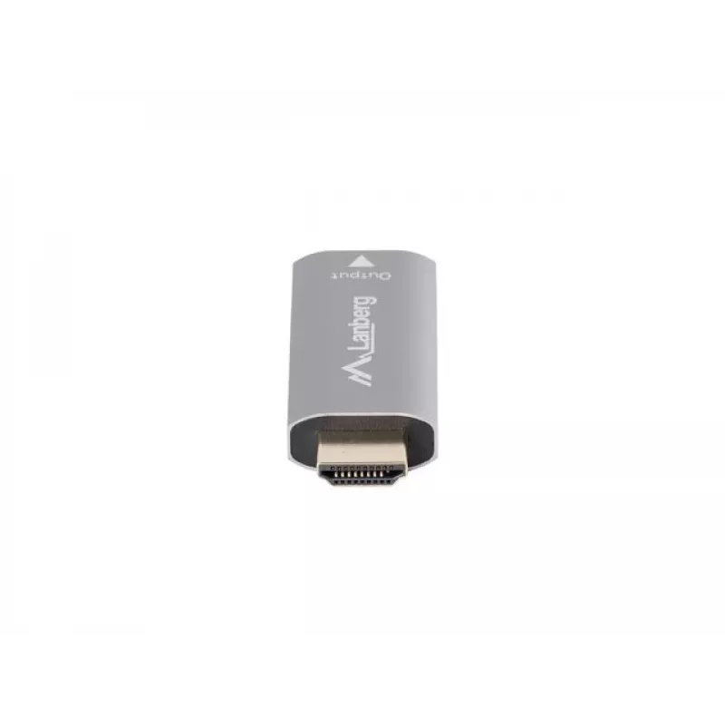 Adaptador de cable de vídeo Lanberg AD-HD-DP-01 HDMI Type-A DisplayPort Plata