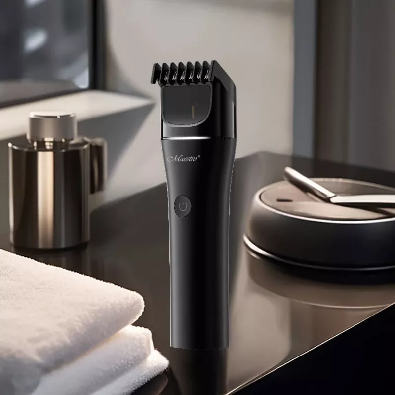 Recortadora de pelo inalámbrica Maestro MR-641, cuchilla cerámica, recargable por USB, 1200 mAh, 45×155×30 mm