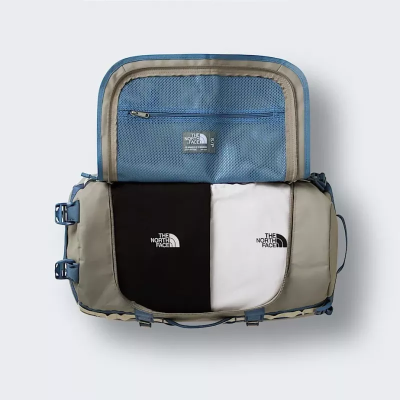 Bolsa de viaje The North Face Base Camp Duffel S - stone slab/granite Gris