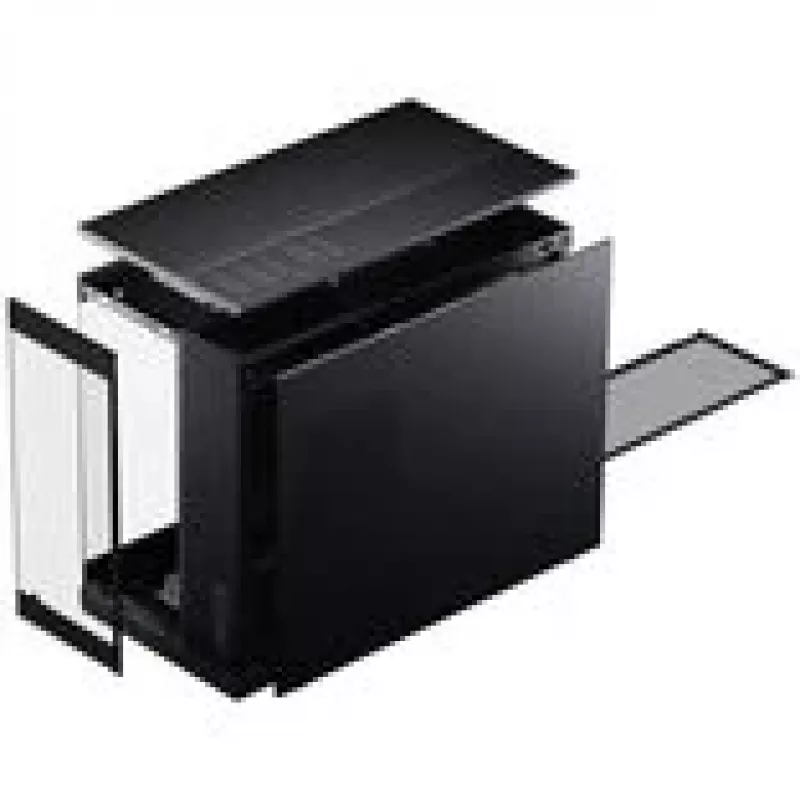Caja de PC PHANTEKS XT V3, caja mini, mATX, cristal templado – incluye 3 ventiladores de 120 mm, negro