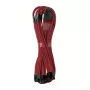 Cable CableMod C-Series PRO ModMesh 12VHPWR a 3x PCI-e para Corsair - 60 cm, rojo oscuro