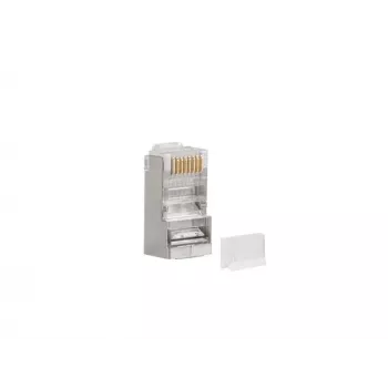 Conector macho RJ-45 LANBERG PLS-6000 Cat6 F/UTP translúcido blanco, pack de 100