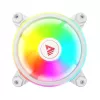 SAVIO FAN-01 WHITE pack de 4 ventiladores ARGB de 120mm con controlador y mando a distancia