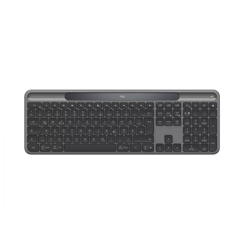 Teclado Logitech RF inalámbrico Bluetooth QWERTZ alemán grafito 920-013773