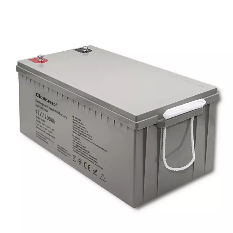 Batería AGM recargable QOLTEC 53069 12V 200Ah para alimentación de respaldo y sistemas SAI