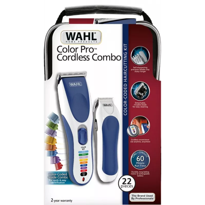 Wahl 09649-916 Cortapelos/Recortadora Azul, Blanco 8 Níquel-Metal hidruro (NiMH)