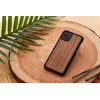 Funda para smartphone man and wood para iPhone 11 Pro Max — nogal negro, parte trasera de madera, marco protector