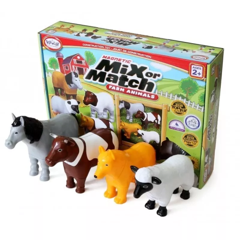 Set magnético de animales de granja Malblo