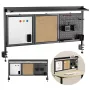Separador de escritorio ergo office ER-300 B, ancho 1250 mm, carga máx. 10 kg